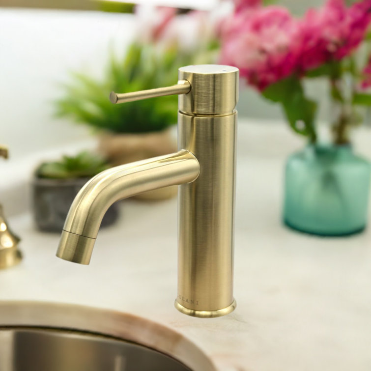 St. Lucia Champagne Gold Sleek Bathroom Faucet