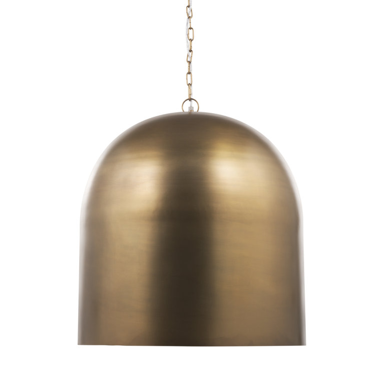 Gold Dome Single Light Plug-in Pendant