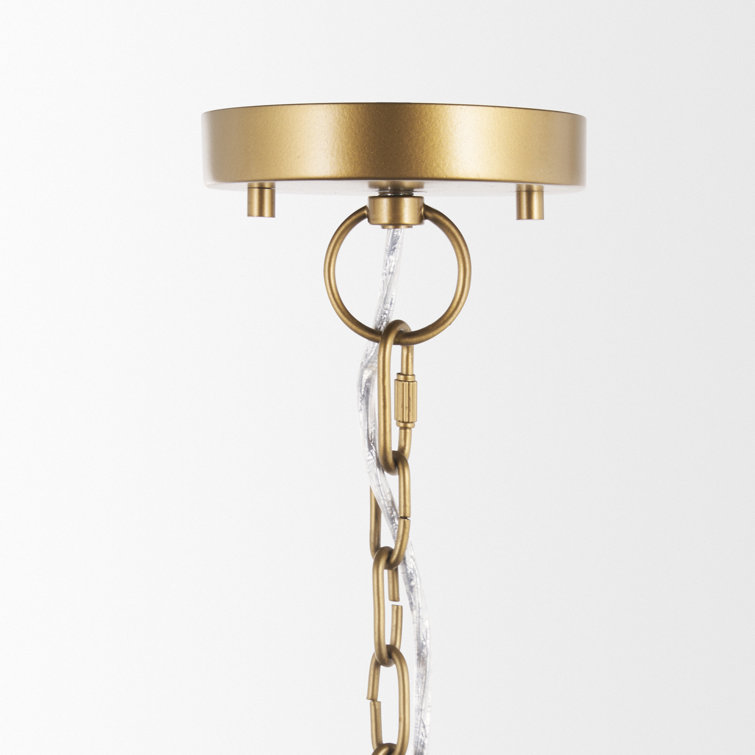 Gold Dome Metal Single Light Plug-in Pendant