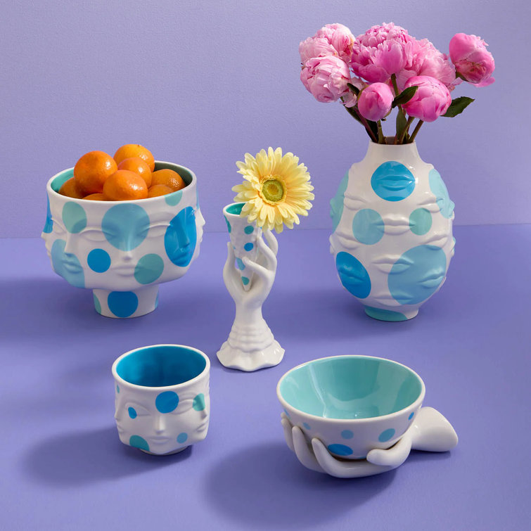 Jonathan Adler Blue and White Porcelain Decorative Bowl