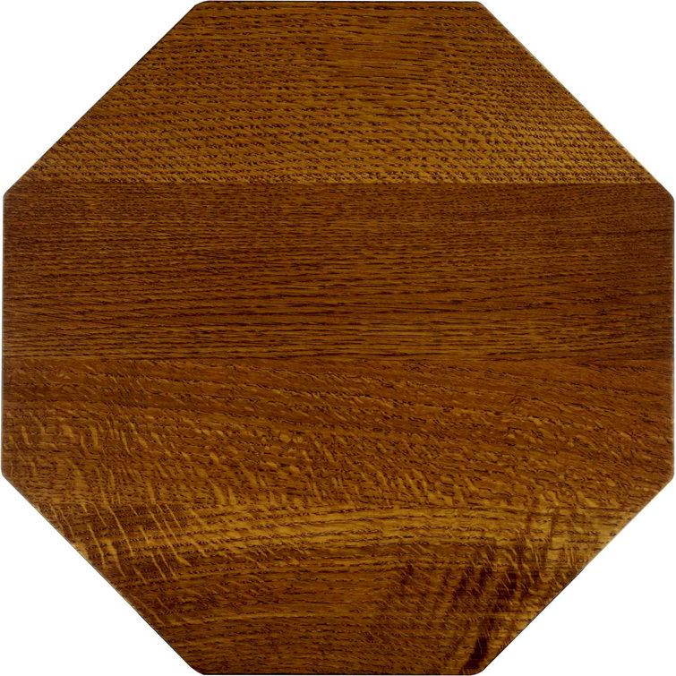 Onondaga Oak Octagonal End Table with Pierced Sides