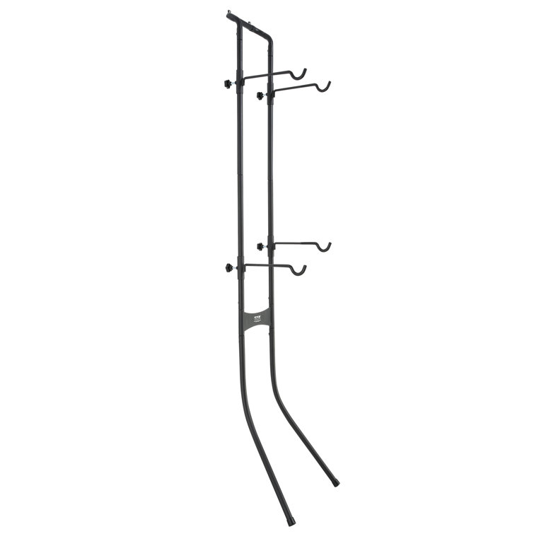 Black Steel Wall-Mounted Adjustable Bike Storage Rack
