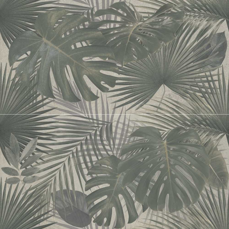 Jungle Green Large Format Glossy Porcelain Wall & Floor Tile