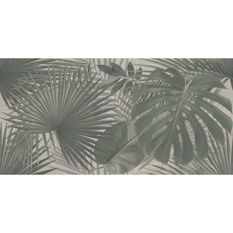 Jungle Green Large Format Glossy Porcelain Wall & Floor Tile