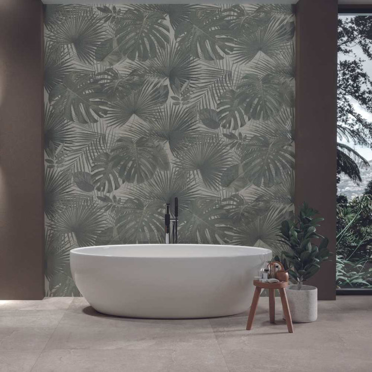 Jungle Green Large Format Glossy Porcelain Wall & Floor Tile