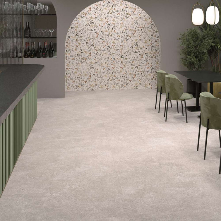 Autumn Floral Glossy Porcelain 24" x 48" Wall and Floor Tile