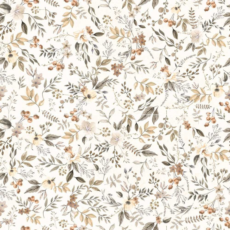 Autumn Floral Glossy Porcelain 24" x 48" Wall and Floor Tile