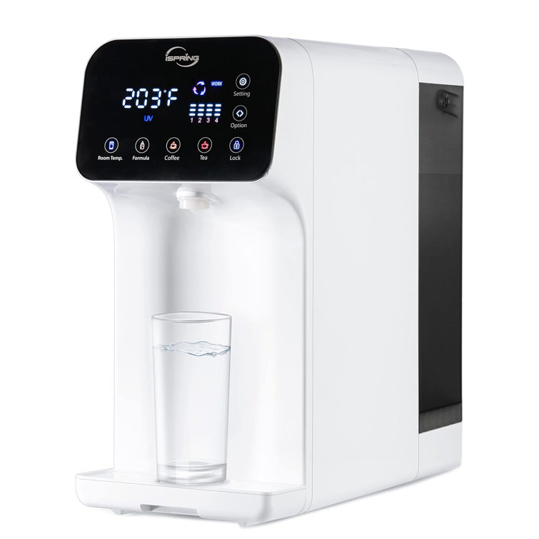 iSpring RCD100 5-Stage Countertop Reverse Osmosis System with UV and Instant Hot Water
