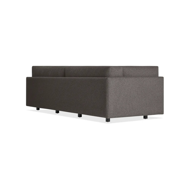 Kelso Charcoal 82" Cotton Blend Sofa with Wood Legs