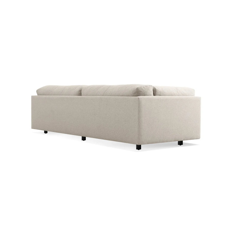 Sunday Comfort 82" Sanford Natural Linen Cushion-Back Sofa