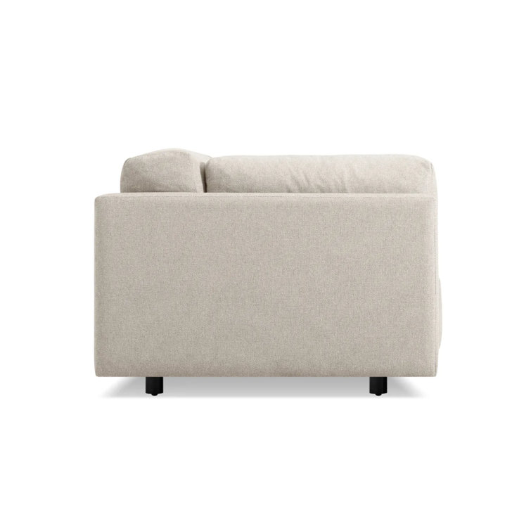 Sunday Comfort 82" Sanford Natural Linen Cushion-Back Sofa