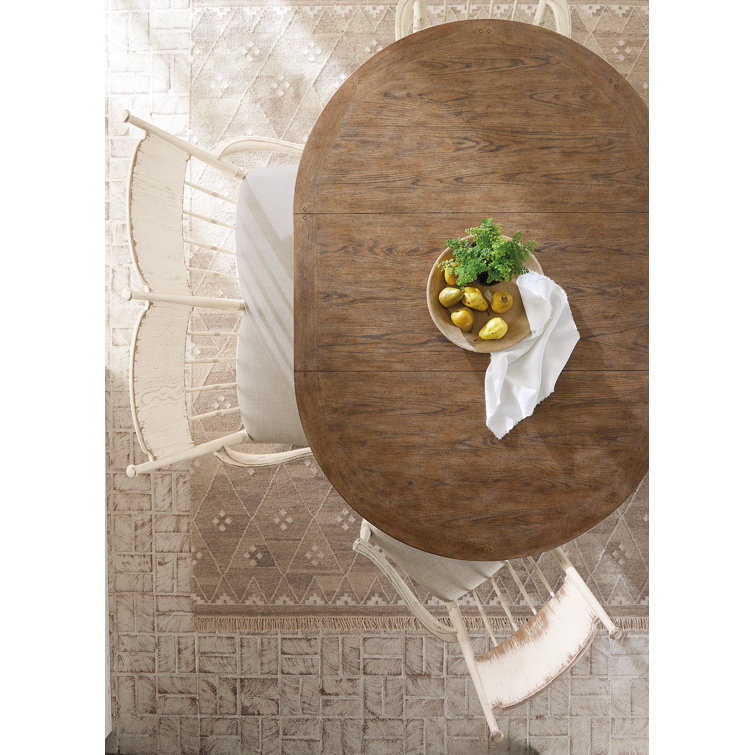 Rustic Round Extendable Reclaimed Wood Dining Table