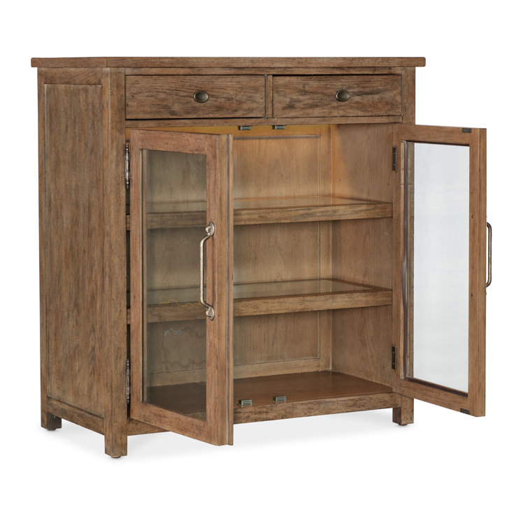 Rustic Brown Oak Veneer Pie Chest with Soft Close Drawer
