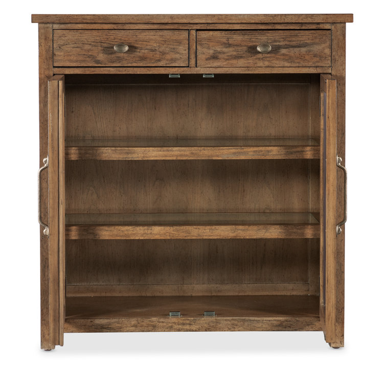 Rustic Brown Oak Veneer Pie Chest with Soft Close Drawer
