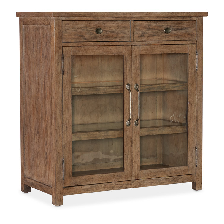 Rustic Brown Oak Veneer Pie Chest with Soft Close Drawer