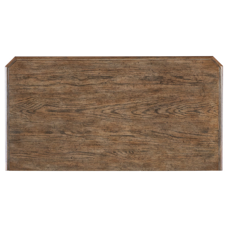 Rustic Black and Brown Oak Veneer Nightstand with 2 Drawers