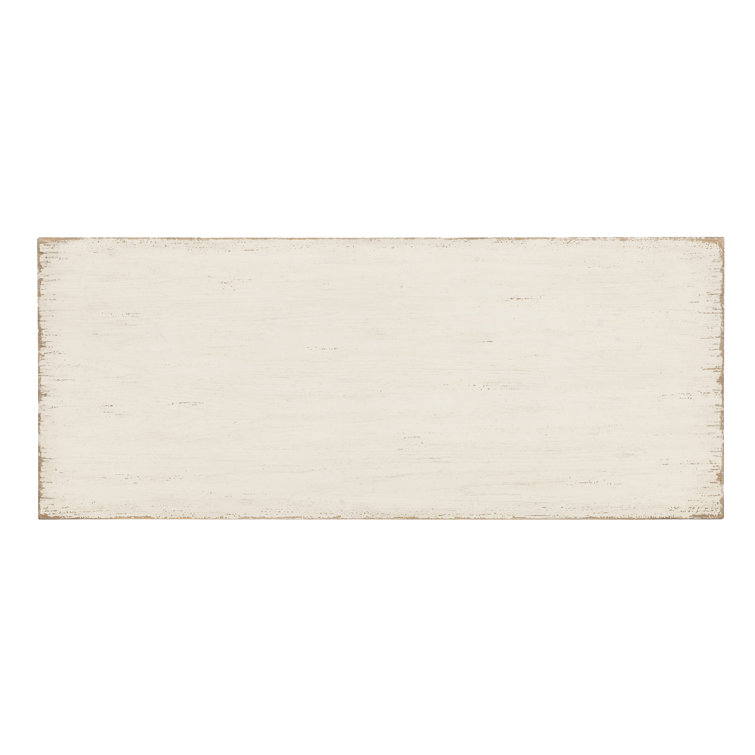 White Rustic Oak Veneer Two-Door Accent Cabinet