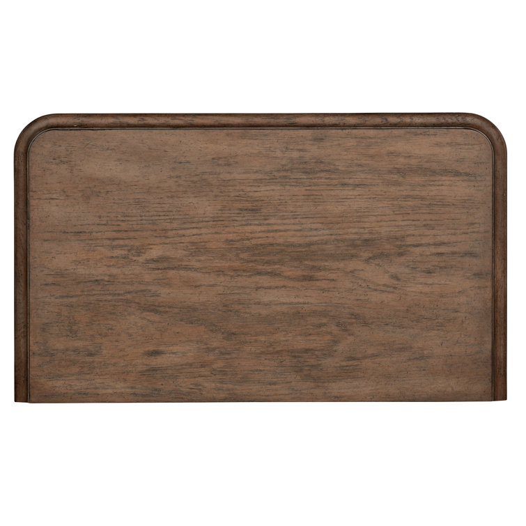Rustic Cream and Brown 3-Drawer Oak Veneer Nightstand