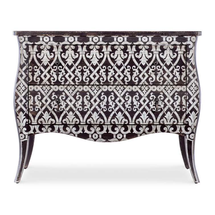 Rustic Black and White Oak Bombay Chest with Soft Close Drawer