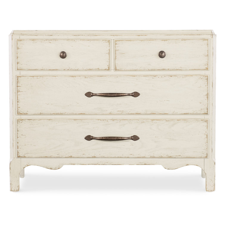 Rustic White Oak 4-Drawer Soft Close Chest