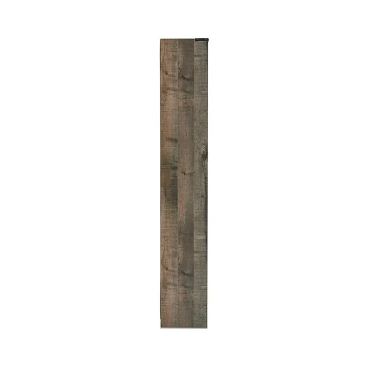 Rustic Brown Adjustable Cube Bookcase with Shelves