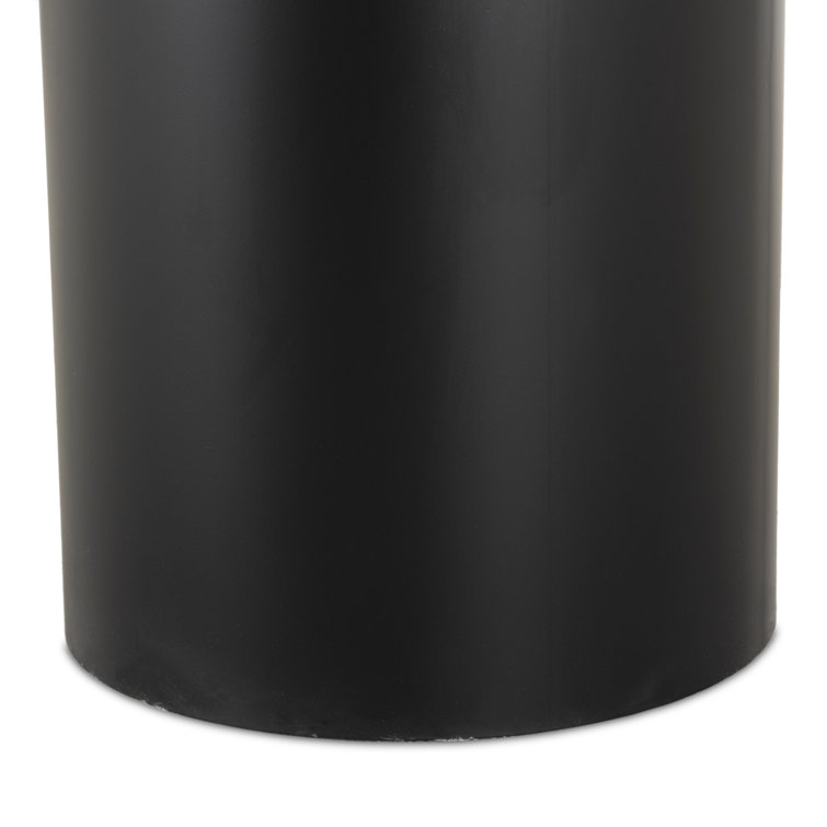 Kenneth 38'' Black Marble Round Pedestal Dining Table