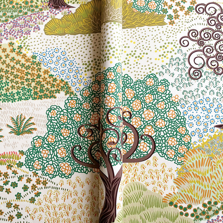 Vibrant Yellow and Green Floral Cotton Outdoor Upholstery Fabric