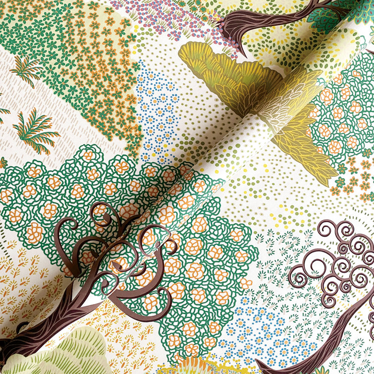 Vibrant Yellow and Green Floral Cotton Outdoor Upholstery Fabric
