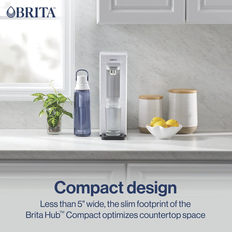 Brita Hub Compact White Countertop Water Filtration System