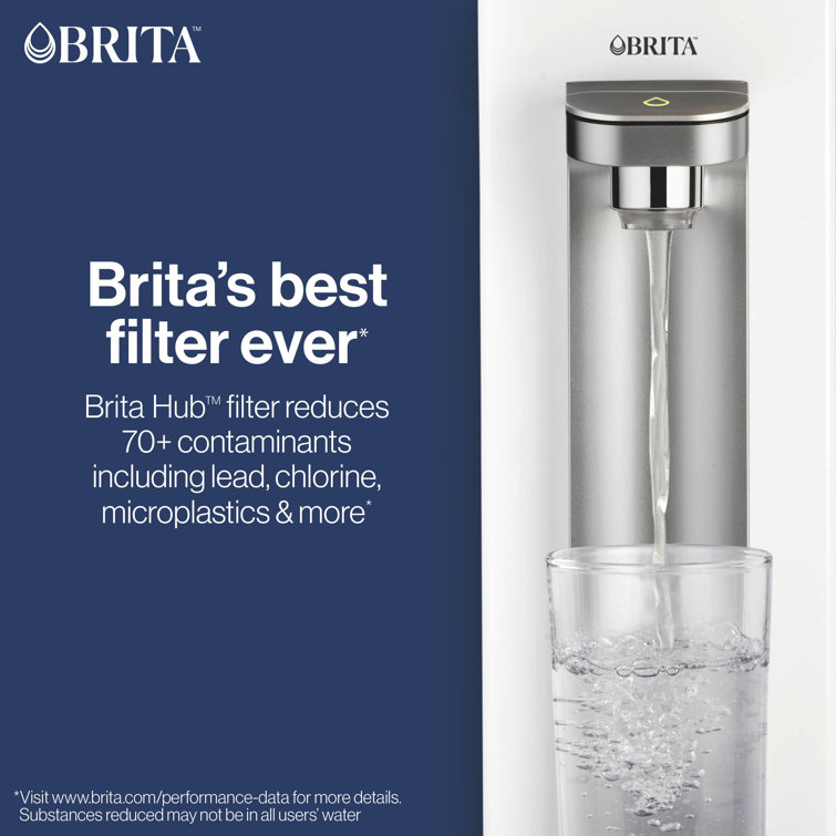 Brita Hub Compact White Countertop Water Filtration System