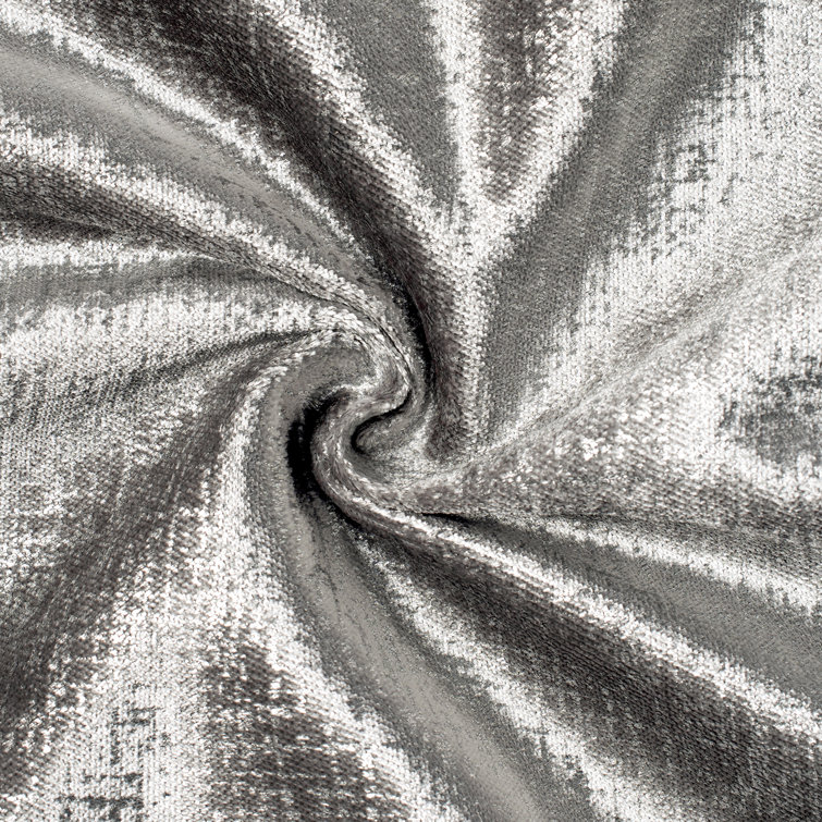 Gray Velvet Reversible Throw Pillow Set, 20" x 20"