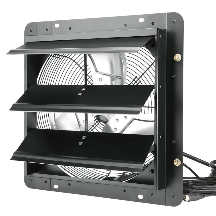 VEVOR 14'' Black Metal Wall Mount Attic Exhaust Fan