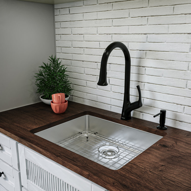 23.13'' Stainless Steel Undermount Single Bowl Kitchen Sink