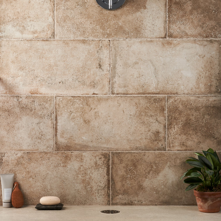 Ravello 12" x 24" Beige Natural Stone Look Porcelain Tile