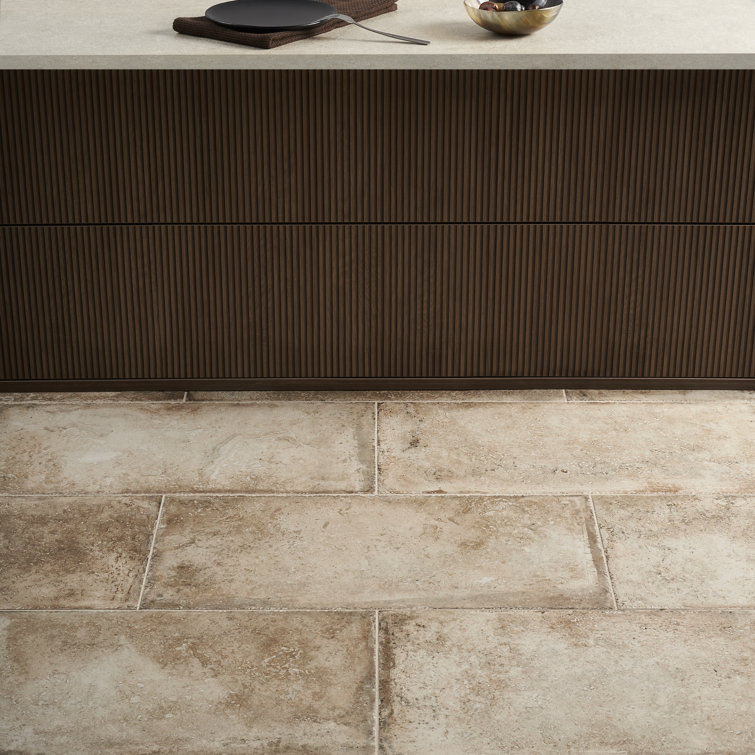 Ravello 12" x 24" Beige Natural Stone Look Porcelain Tile