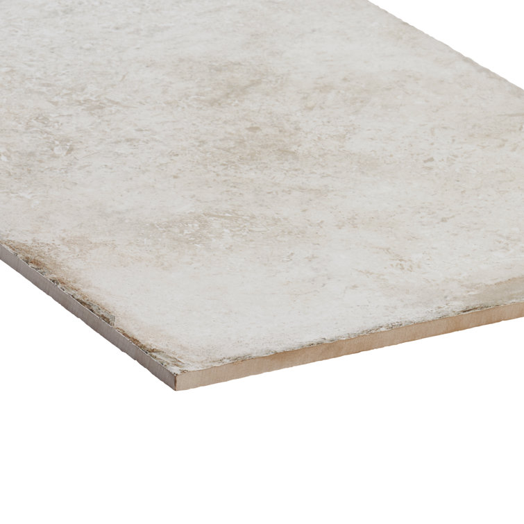 Ravello 12" x 24" White Porcelain Stone Look Tile