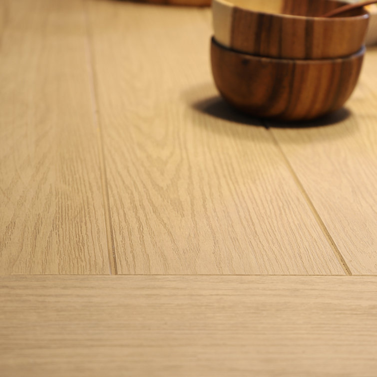 Blonde Oak 72'' Rectangular Solid Wood Farmhouse Table
