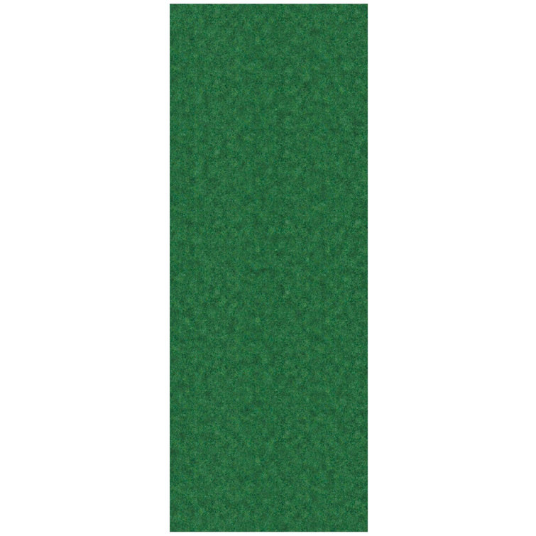 Green Non-Slip Rubberback Utility Entryway Mat