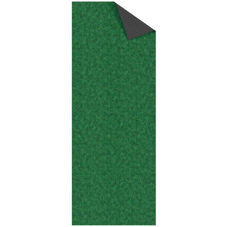 Green Non-Slip Rubberback Utility Entryway Mat