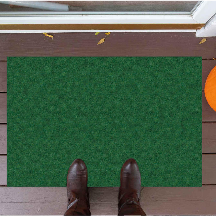 Gray Polyester Non-Slip Indoor/Outdoor Runner Rug 2' x 3'