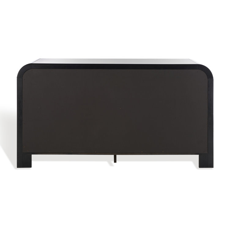 Liabella Black and Gold 6-Drawer Double Dresser