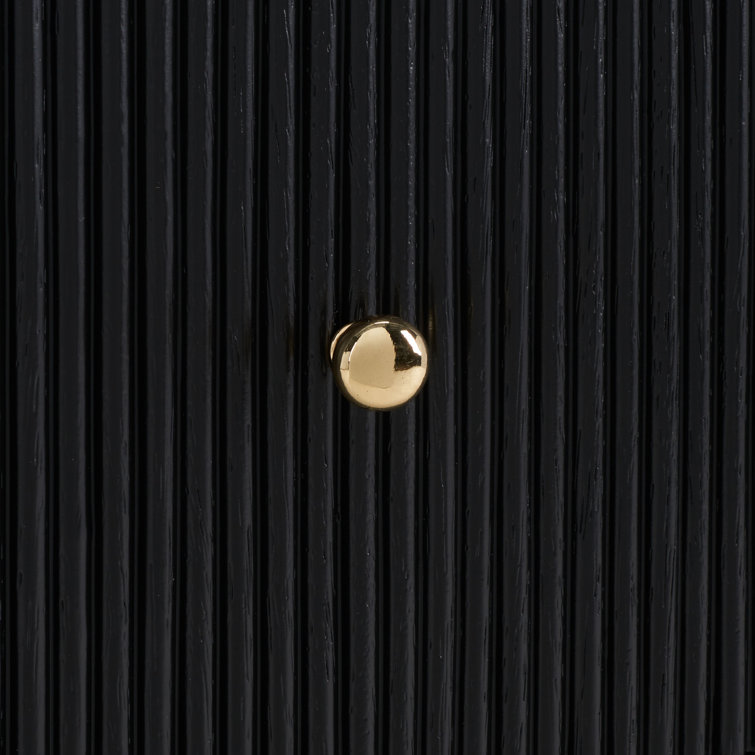 Liabella Black and Gold 6-Drawer Double Dresser