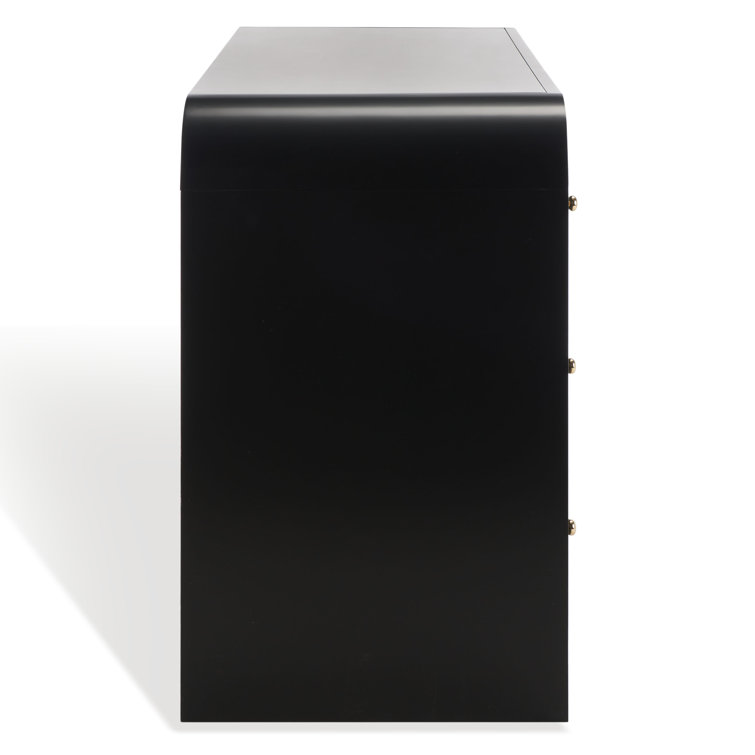 Liabella Black and Gold 6-Drawer Double Dresser