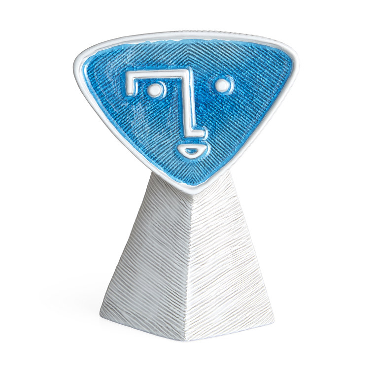Novelty Blue and White Glass Table Vase