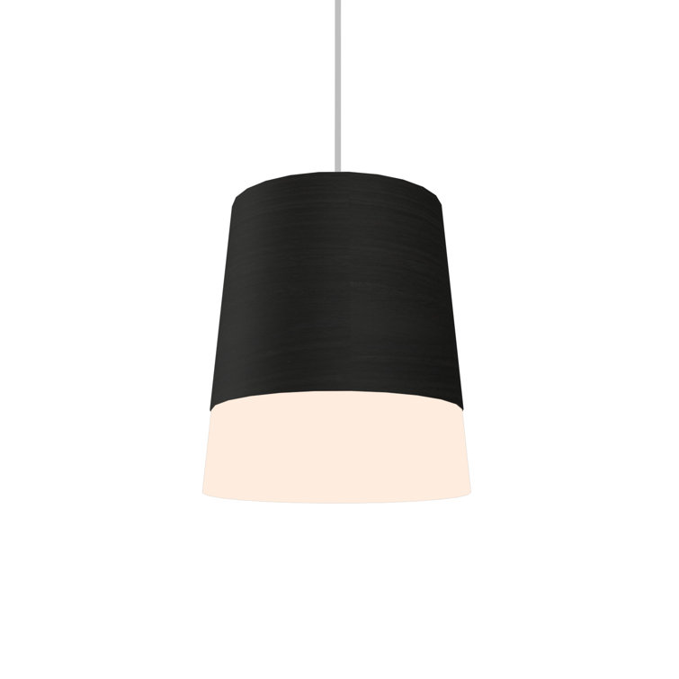 Imbuia and White Acrylic Mini LED Pendant Light