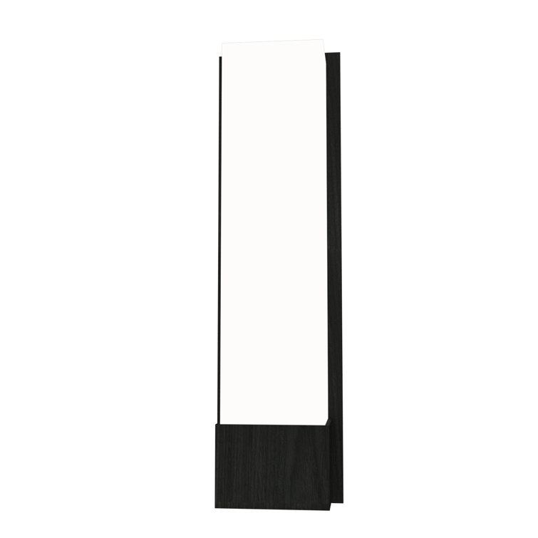 Matte Black LED Dimmable Wall Sconce with Organic Finish