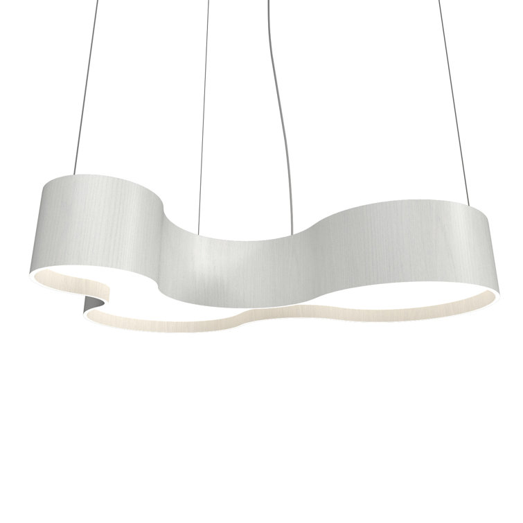 Organic White LED Indoor/Outdoor Geometric Pendant Light
