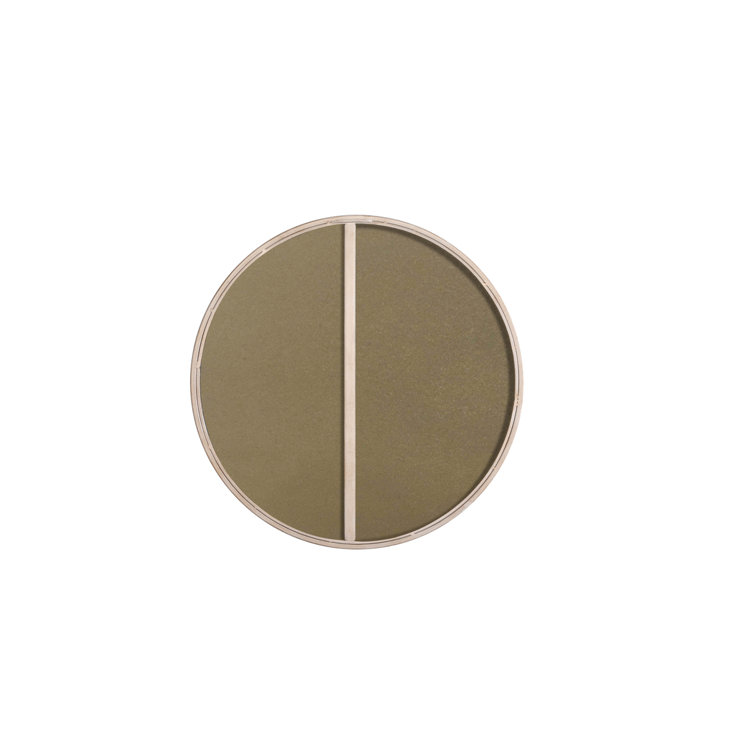 Sabine 48'' Round Silver Metal Wall Mirror
