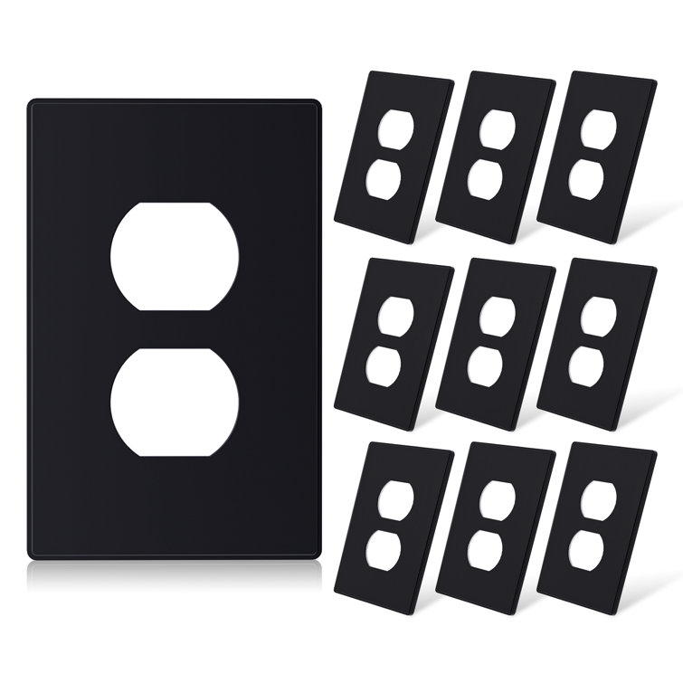 No Subject 2 - Gang Duplex Outlet Wall Plate (Set of 10)