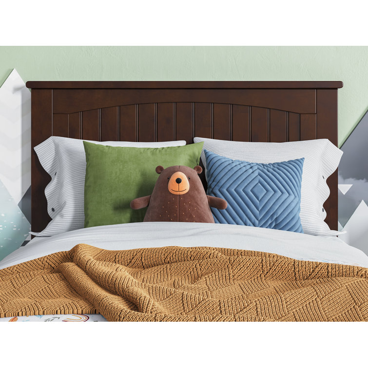 Nantucket Walnut Twin Wood Platform Bed with Trundle